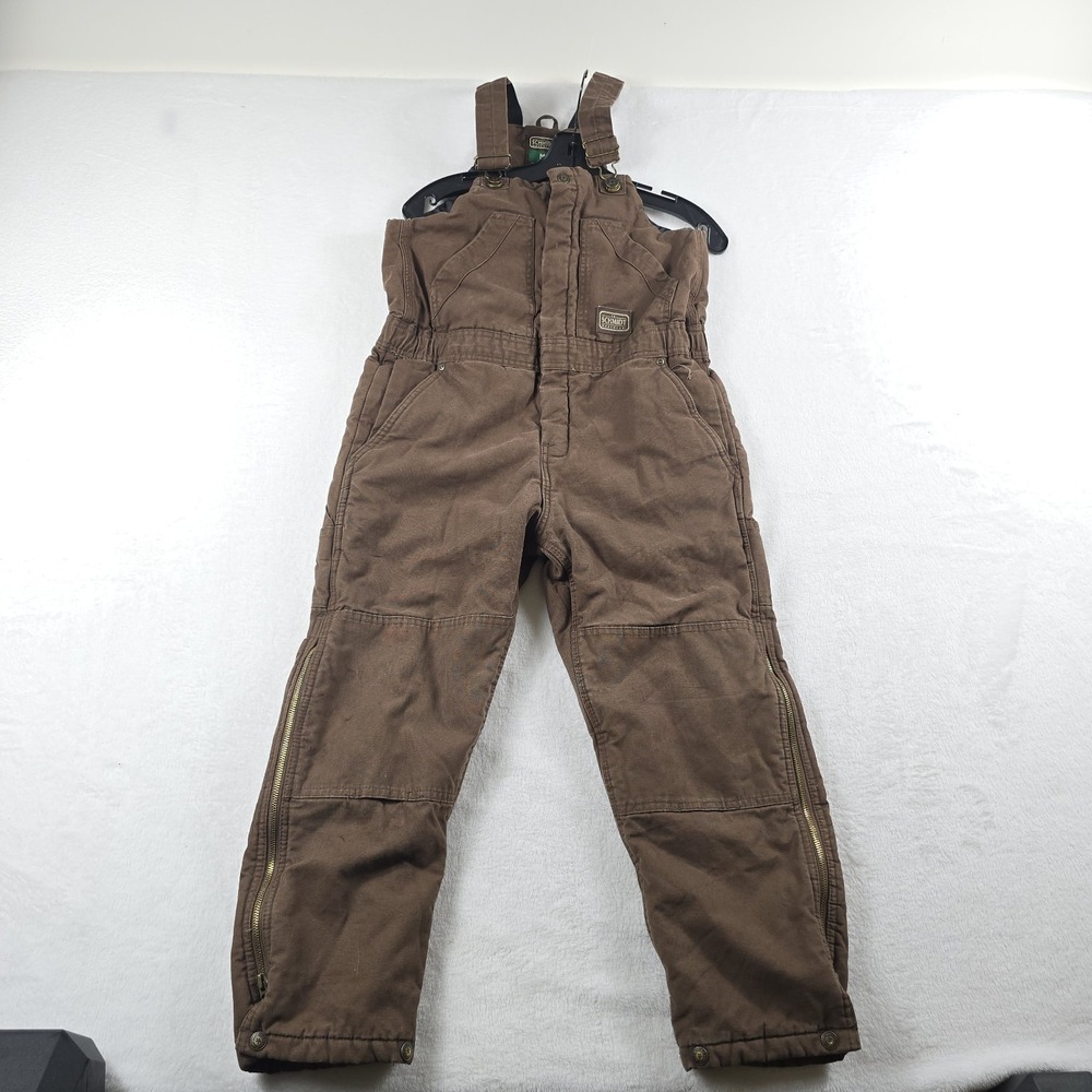 CE Schmidt Workwear Youth Medium (10-12) Canvas Suspender Bib Overalls Insulated